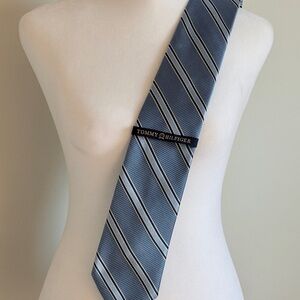 NWT Tommy Hilfiger Silk Formal Necktie Officewear Navy White